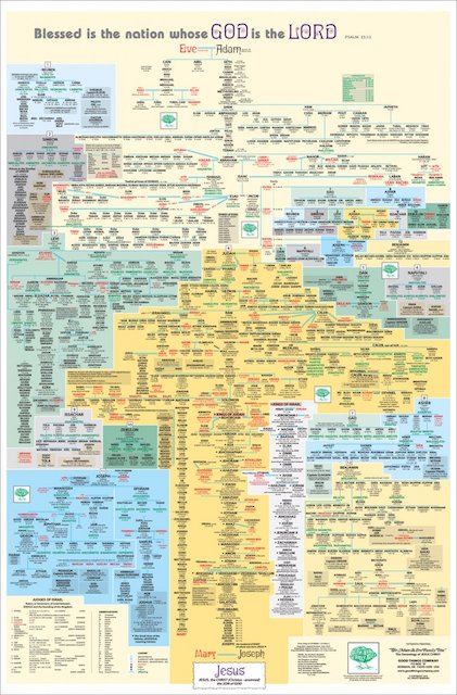 The Adam and Eve Family Tree Wall Chart